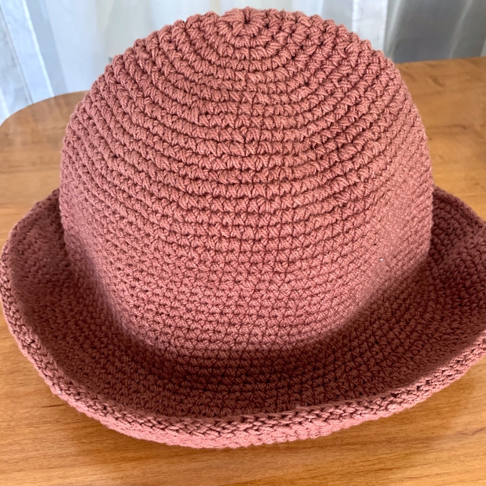 Handmade Knit Pink Hat